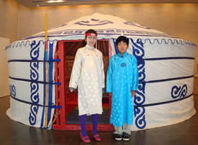 モンゴル衣装体験