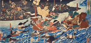 武田上杉川中嶋大合戦図