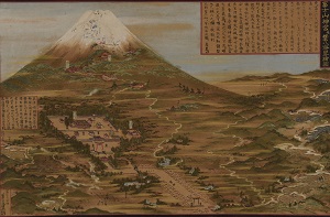 富士山神宮并麓八海略絵図