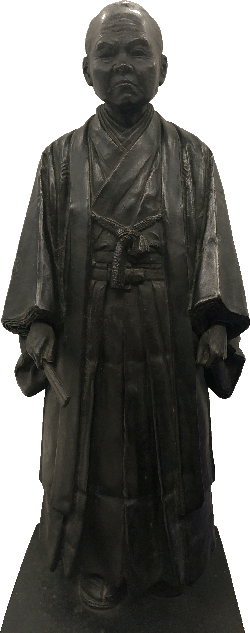 若尾逸平銅像ミニチュア(当館蔵)